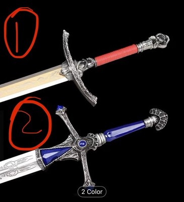 Rellana Twin Moon Knight Sword ELDEN RING  1:1 scale Metal 42.5  Pick 1 Only