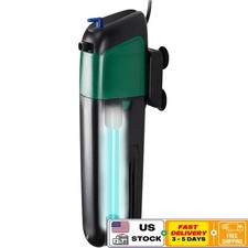 Internal Aquarium UV Pump Filter Clears Green Water Freshwater  Saltwater Tanks