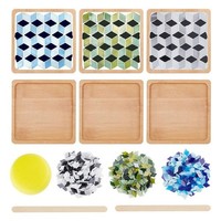 Eurowagens Rhombus Mosaik Untersetzer Set DIY Bamboo Mosaics