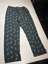 Polo Ralph Lauren Pants Men's Large Green Teddy Bear Pajamas Sleepwear Cotton