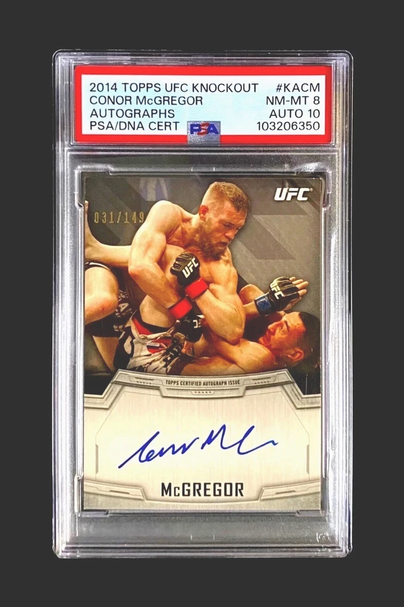 Carte UFC Conor McGregor 2014 Topps Knockout - Auto Et Patch Rookie - Très Rare