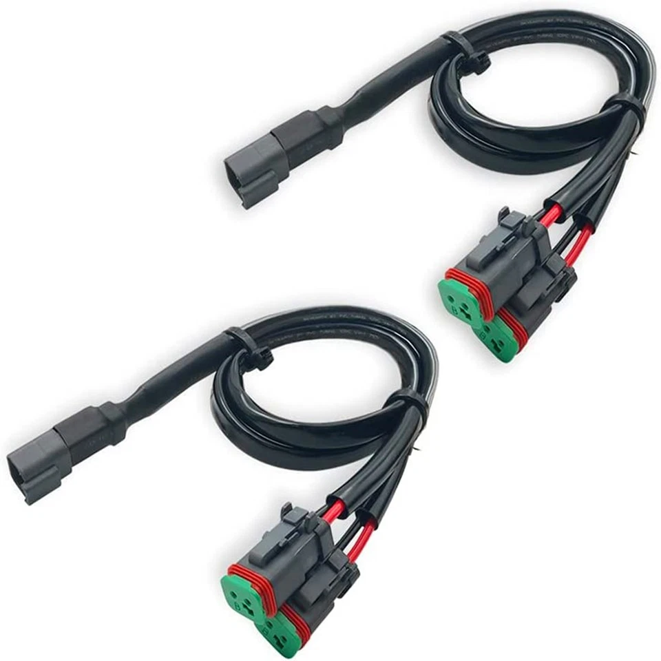 Y Shape Deutsch Dt Dtp Connector Adapter Splitter Wiring Harness Wire Extension - Image 2 of 4