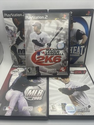 Lot of 5 MLB Baseball Playstation 2 PS2 Video Games MVP 2K7 High Heat 2K7