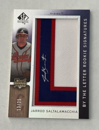 Jarrod Saltalamacchia [Letter Patch Autograph] #158 2007 SP Authentic card