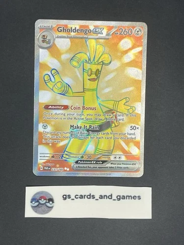 Gholdengo ex 231/182 Full Art - Sv04: Paradox Rift - Pokemon TCG