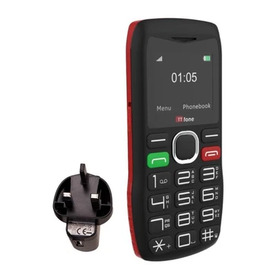 TTFONE TT880 Easy-to-Use Big Button Mobile Phone with Vodafone Pay As You Go SIM and