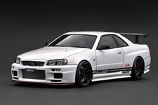 Ignition-Model Nissan Skyline GT-R R34 BNR34 Top Secret White 1:18 IG3642