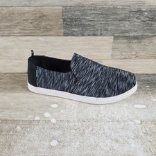 Toms Deconstructed Alpargata Mens Shoes Sz 8 Black White Noise Jersey Sneakers