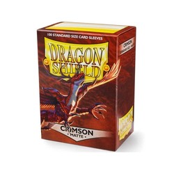 Dragon Shield Matte Crimson Standard Card Sleeves (100ct)
