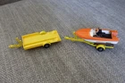 Matchbox King Size Trailers by Lesney 1970 - Speedboat super 70 rare with driver