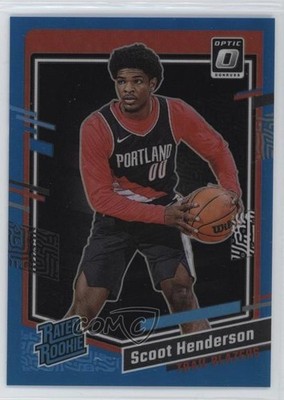 2023 Panini Donruss Optic Rated Aqua Prizm 83/249 Scoot Henderson Rookie RC 1a31