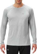 Comfortable Men's Rash Guard Shirt - Lightweight, Quick Dry, UPF 50 Protection