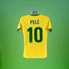 Brazil Soccer Jersey Autographed by Legendary Footballer, Pele with Beckett COA