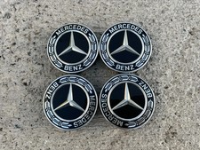 4 X ORIGINAL Mercedes-Benz Radnabenabdeckung A2224002200 75 mm NEU