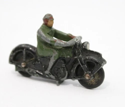 Dinky Toys No.37a Civilian Motor cyclist motorbike motor bike vintage post war
