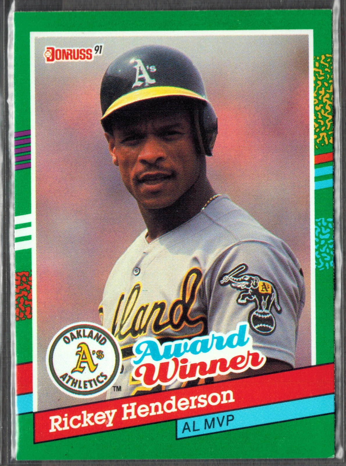 1991 Donruss ~ Rickey Henderson Award Winner 761 HOF **June Liquidation 2 for 1
