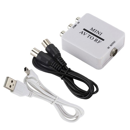 RCA/Composite A/V To RF/Coax/Coaxial Converter RF Modulator AV 2 COAX Adapte ZJ - Picture 11 of 11