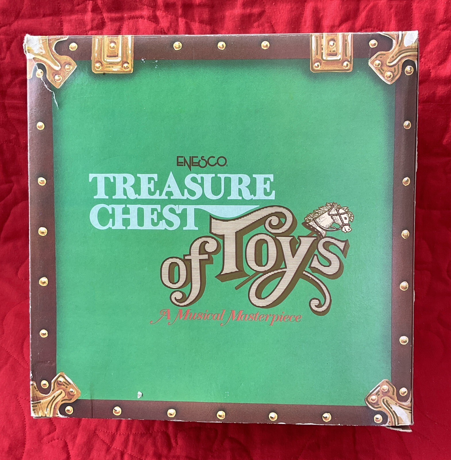 NIB Enesco Treasure Chest of Toys Music Box “Toy Symphony" VTG 1986 See
