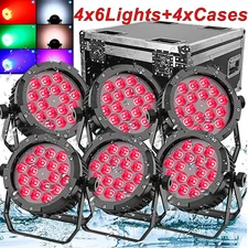 270W Waterproof RGBWA UV 18LED Par Light Stage Lighting DMX Party Light w/ Case