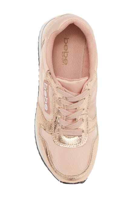 bebe rose gold sneakers