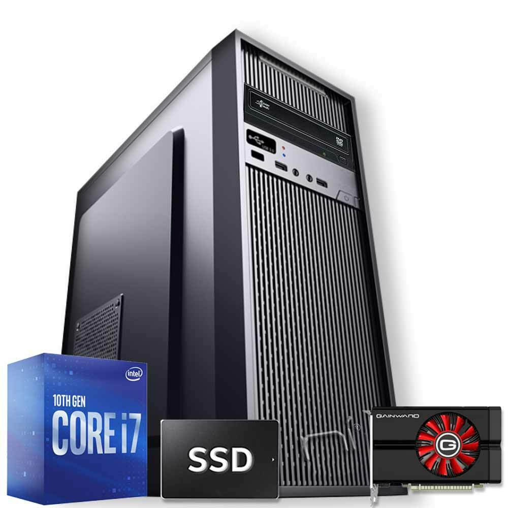 Pc fisso Windows 10 licenziato i7-10700 8gb ram hdd 1tb ssd 240gb nvidia gt 1050