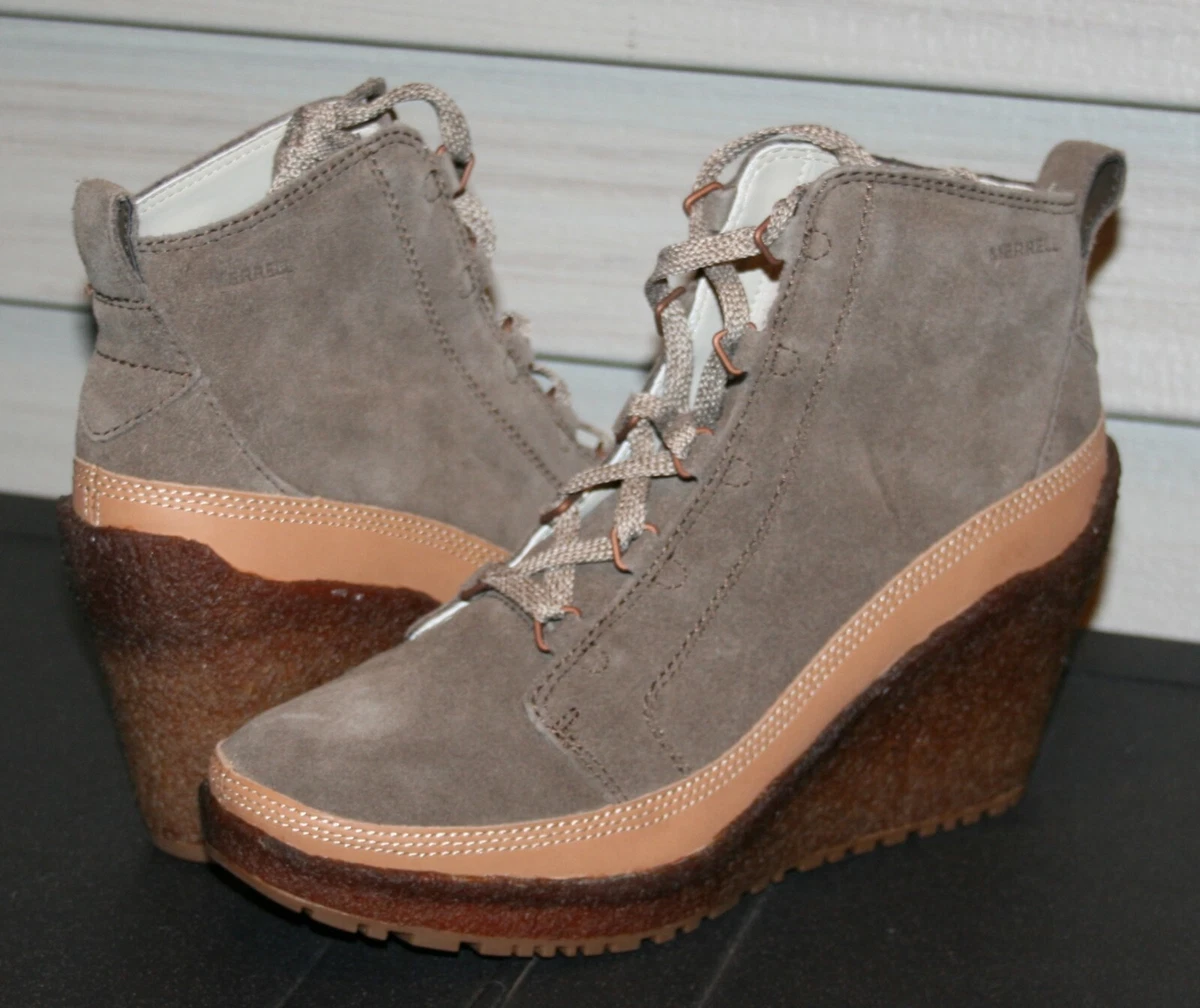 Merrell tremblant wedge best sale lace