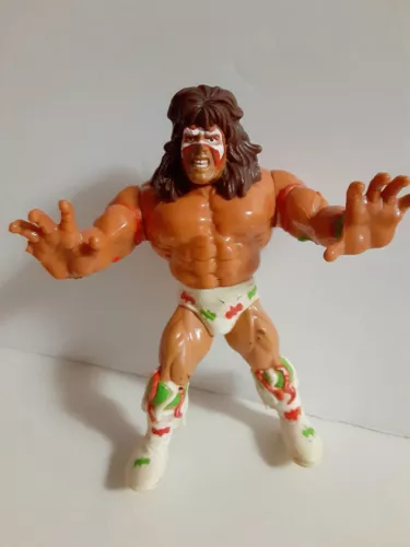 Vintage WWF Hasbro Series 2 Ultimate Warrior Action Figure 1991 Action Works