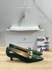 Prosperine Ballerina Heel Women In Naplak Green Luxury Made In Italy 37