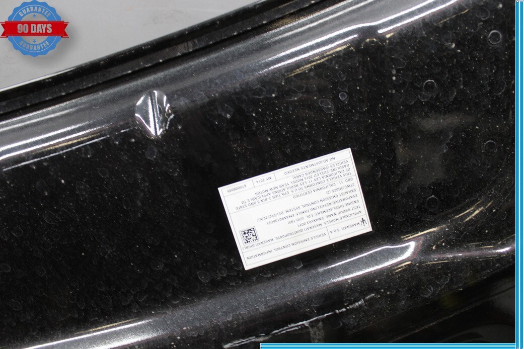 14-20 Maserati Ghibli Front Hood Bonnet Panel Assembly Black 673008252 Oem