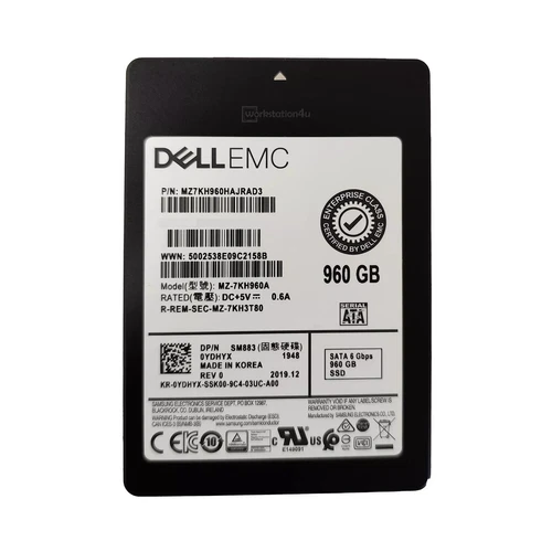 Disk Dell EMC 960Go SSD SATA 6Gbps  Model  MZ-7KH960A   2.5" SFF  Gen14