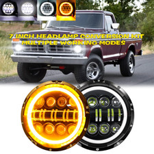 For Ford Mustang 1965-1978 Bronco 1966-1978 Dot 105w 7 Round Led Headlight