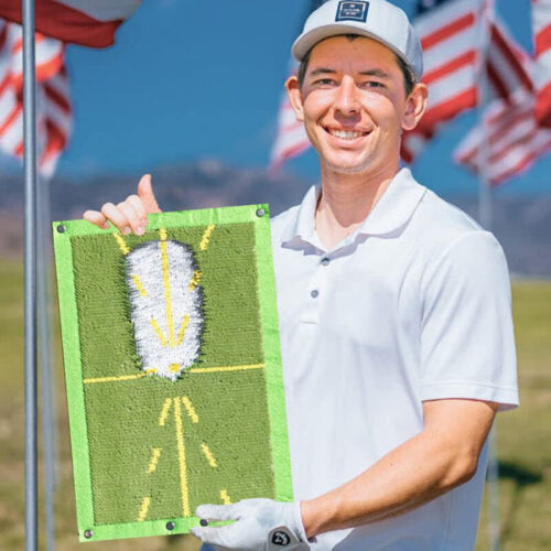 Alfombra de entrenamiento de golf portátil para detección de swing alfombra de práctica de bateo golpeteo AiCO - Imagen 2 de 12