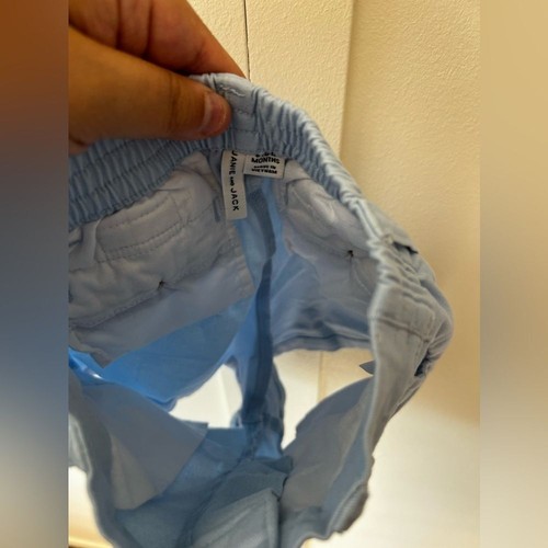 Janie And Jack Blue Baby Infant Twill Shorts Size 6-12 Months - Picture 10 of 11
