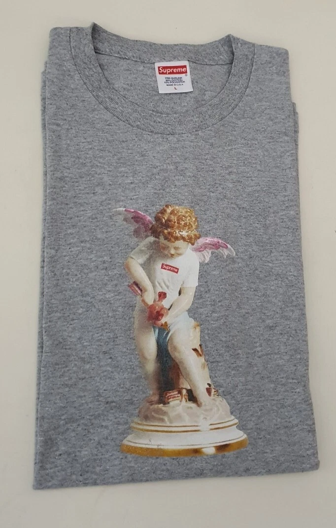 SS19 Supreme Cupid Tee size L large heather grey T shirt cherub