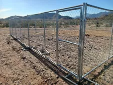 New fence panels, chain link, measure 6' x 12' American manufacturing