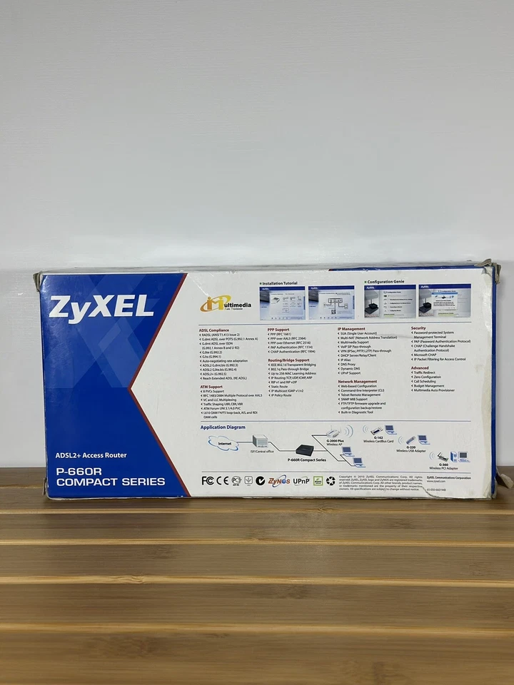 ZyXEL P-660R-D1 ADSL2+ Ethernet Router Compact Series Router - Image 2 of 4