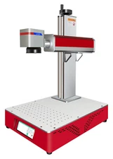 7" Desktop Touch Screen Fiber Laser Marking Machine Metal Engraving Printer