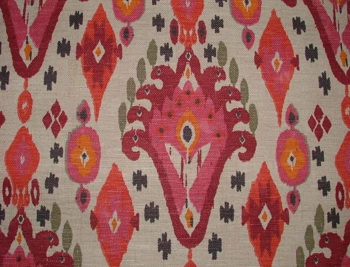 Ikat cheap upholstery fabric