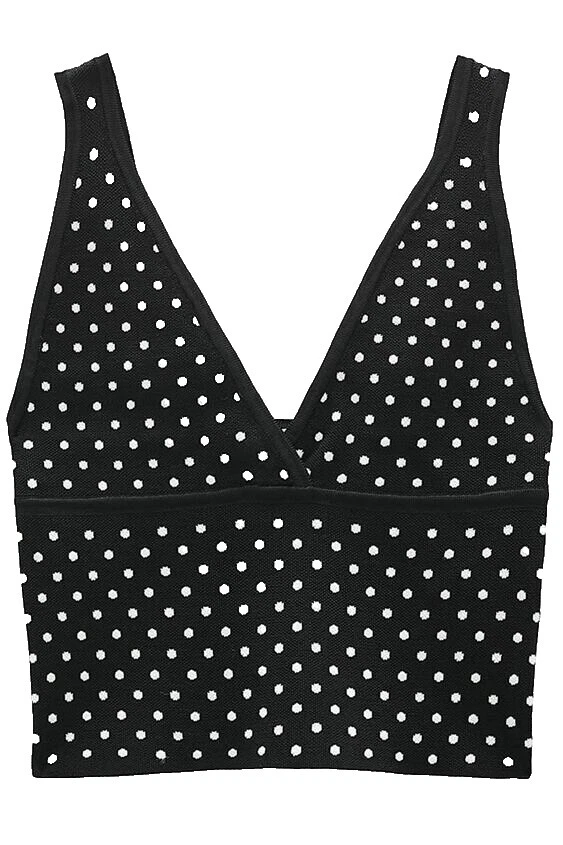 Polka Dot Sleeveless Sweaters for Women