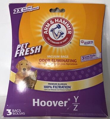 Arm & Hammer Odor Eliminating Vacuum Replacement Bags Hoover Y/Z-3 Bags