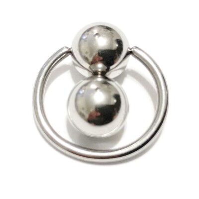 Handcrafted Surgical Steel Double 8mm Balls 8 DIMPLES  VCH or PA CBR.