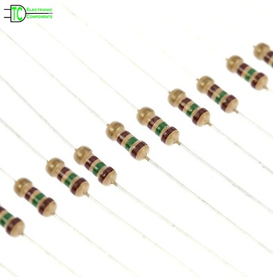 1/4W 0,25W Carbon Film Widerstände 5% 1 Ohm bis 10M Ohm verkauft in Packungen mit 20