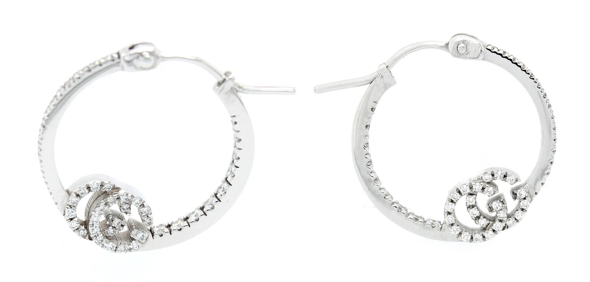 Logo Hoop Earrings in Gold - Gucci