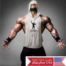 Hoodie Zyzz Tank Stringer Golds Men Bodybuilding Gym Muscle  FAST SHIPPING!!