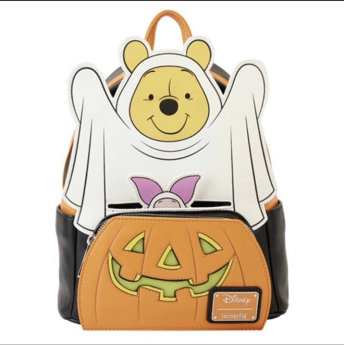 Loungefly DISNEY Limited Edition Exclusive Pooh & Piglet Halloween Light Up Mini Loungefly Disney Winnie the Pooh Piglet and Pooh Bear  main image 4