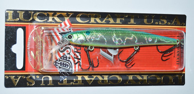 lucky craft slender pointer 97mr 3 7/8'' suspending jerkbait aurora citrus
