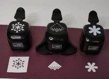 Stampin Up!  Punches Lot of 3 Flower Snowflake Corner punch
