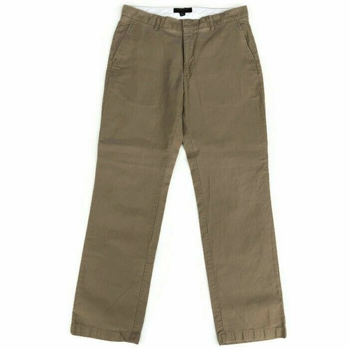 Banana Republic Pants 33x32 Gavin Tan Slacks 100% Cotton - Afbeelding 1 van 7