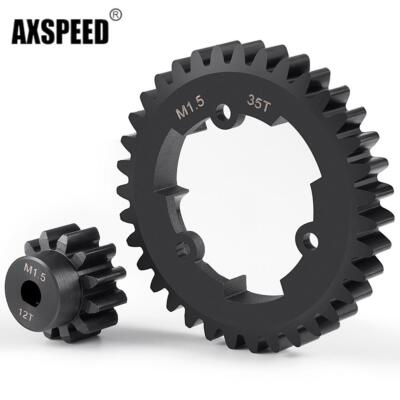 AXSPEED StahlStirnradgetriebe 35T M1.5 & 12T Ritzel für 1/5 TRAXXAS X-MAXX 6S 8S