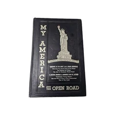 Vintage Rare 1948 My America & the Open Road Hardcover Embossed Textbook Dutton